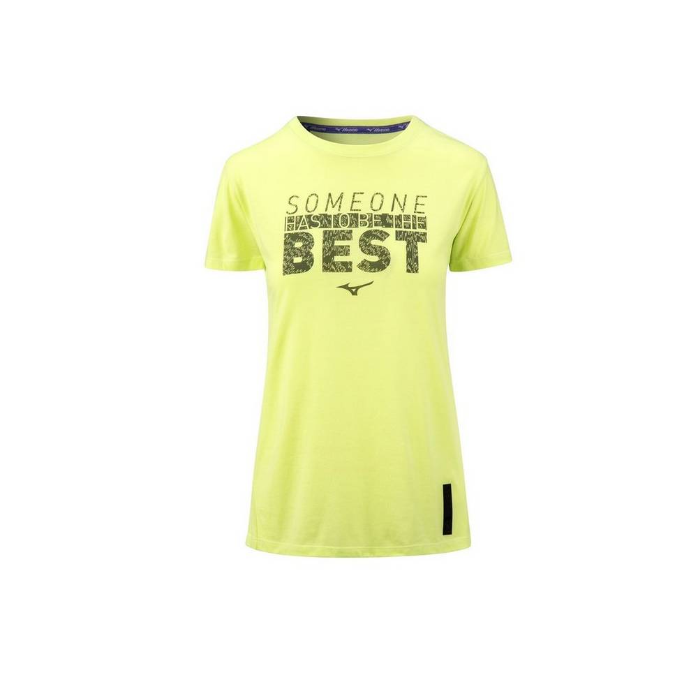 Camiseta Mizuno Ronda Rousey Graphic - Mulher - Luz Verdes - HWTIM6352